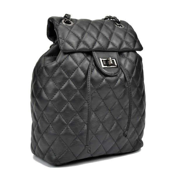 Crni kožni ruksak Anna Luchini Lucy-image-2