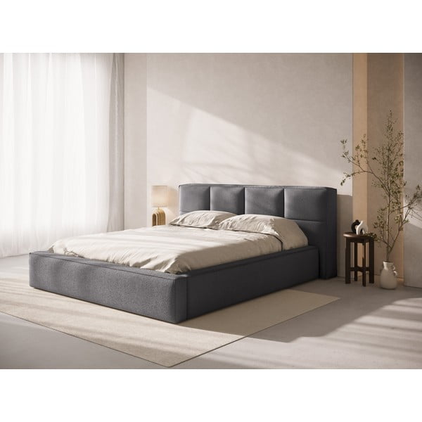 Tamno sivo podstavljeno uzglavlje 229x100 cm Darren – Micadoni -image-1