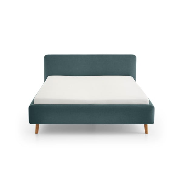 Plavi tapecirani krevet bez podnice 120x200 cm Mattis – Meise Möbel-image-4