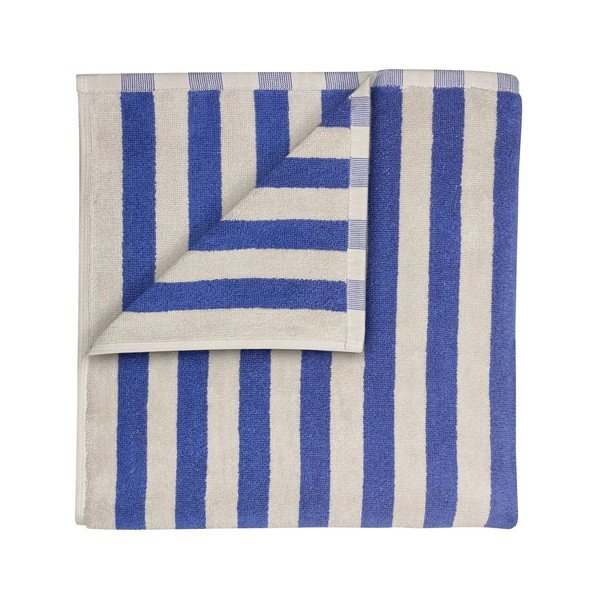 Plavi/krem ručnik od organskog pamuka od frotira 70x140 cm Arto – Blomus