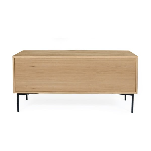 Smeđa komoda u dekoru od hrastovog drveta Woodman Flop, 65 x 120 cm-image-3