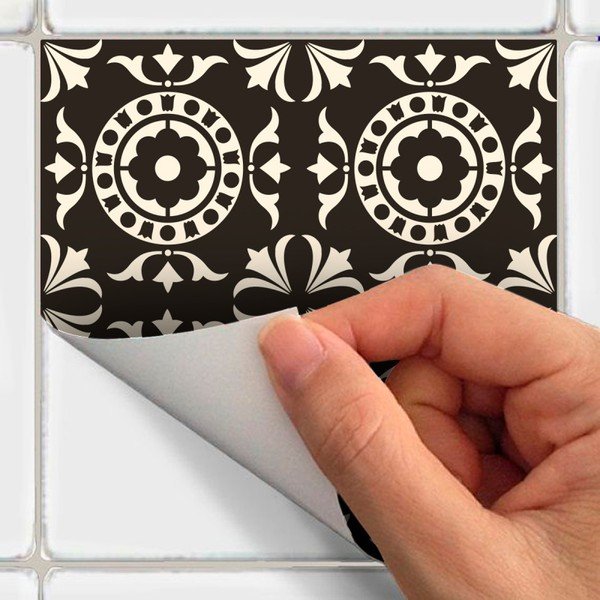 Set od 9 zidnih naljepnica Ambiance Wall Decal Pločice Azulejos Pompei, 20 x 20 cm-image-2