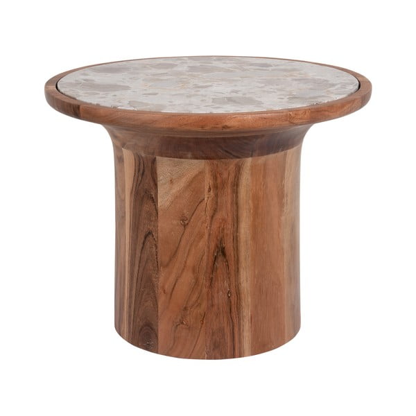 Okrugao pomoćni stol od masivnog manga ø 45 cm Tubo – Leitmotiv