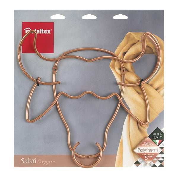 Zidna vješalica u obliku bivola Metaltex, širina 34 cm-image-2