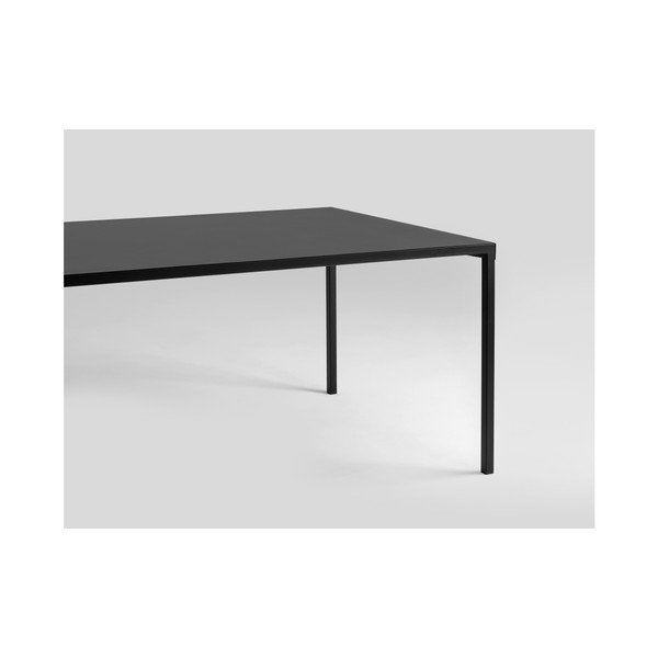 Crni metalni blagovaonski stol Custom Form Obroos, 200 x 100 cm-image-2