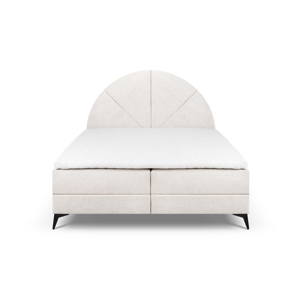 Bež boxspring krevet s prostorom za pohranu 180x200 cm Sunset - Cosmopolitan Design-image-2