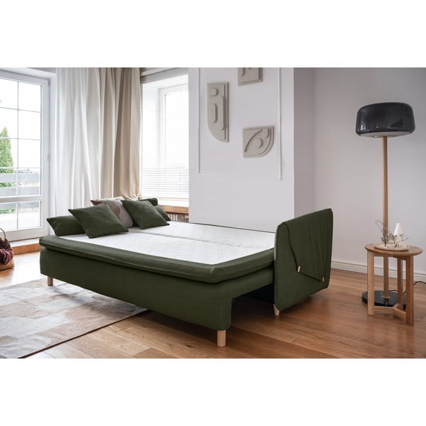 Zelena sklopiva sofa 207 cm Simon – Miuform-image-4