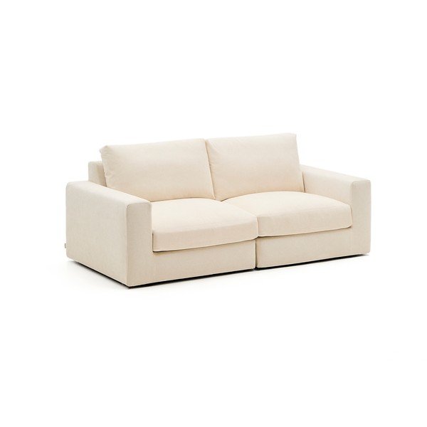 Bež sofa od šenila 220 cm Alea – Kave Home-image-2