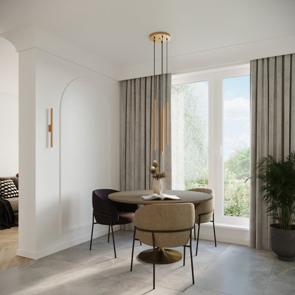 Zidna lampa u zlatnoj boji ø 2,5 cm Fideus – Sollux-image-4