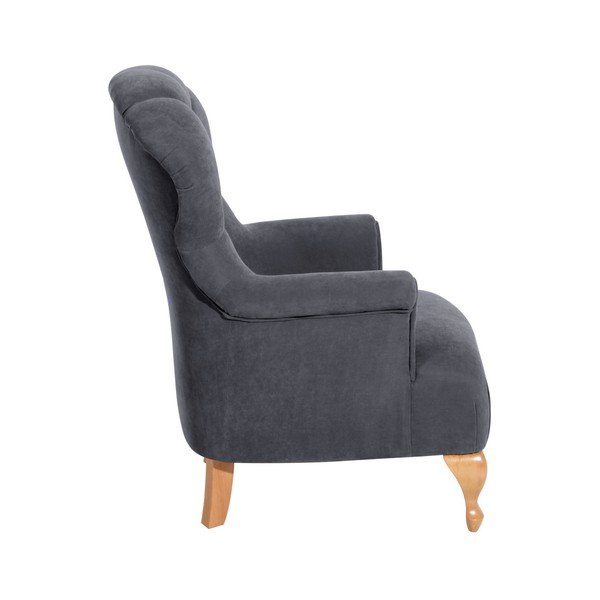 Antracit fotelja Max Winzer Camilla Velor-image-1