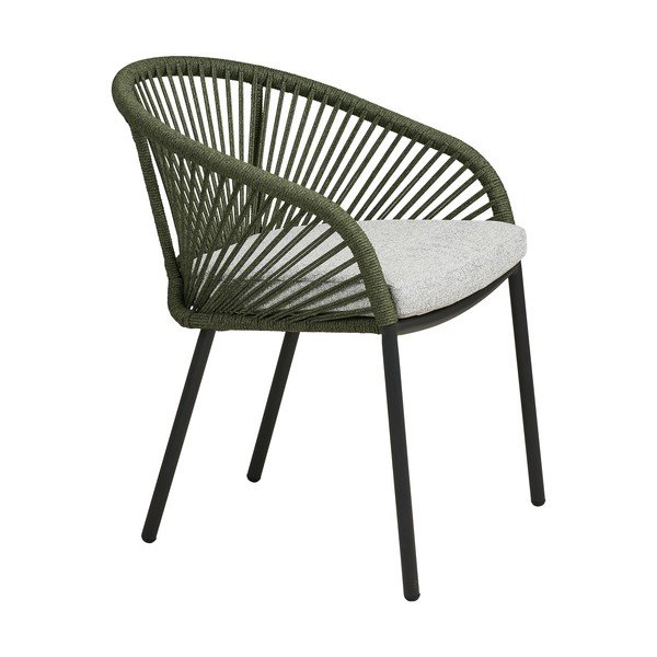 Zelena metalna/podstavljena vrtna stolica Novella – House Nordic-image-3