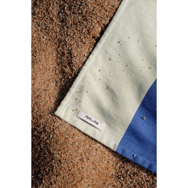 Svijetlo žuti/plavi pamučan ručnik za plažu 100x160 cm Su – noo.ma-image-3