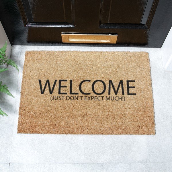 Otirač od kokosovih vlakana 40x60 cm Welcome Don't Expect Much – Artsy Doormats-image-2