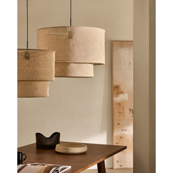 Bež sjenilo ø 60 cm Mariela – Kave Home-image-1