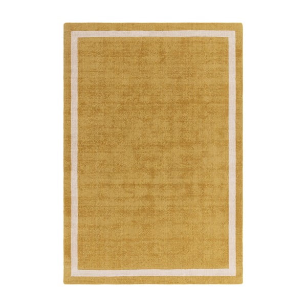 Oker žuti ručno rađen vuneni tepih 120x170 cm Albi – Asiatic Carpets