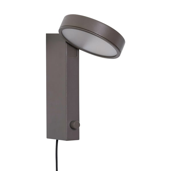 Smeđa zidna lampa Crea – Hübsch-image-3