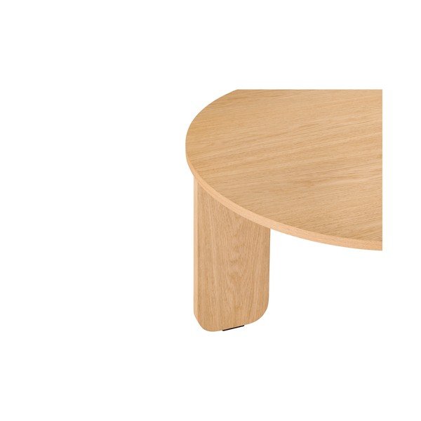 Okrugao stolić za kavu s pločom stola u dekoru hrasta u prirodnoj boji ø 75 cm Kuvu – noo.ma-image-3