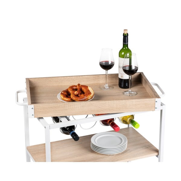 Stol za posluživanje na kotačima 40x80 cm Rustico - Wenko-image-3