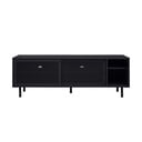 Crna metalna TV komoda 160x55x45 cm Veep – Unique Furniture