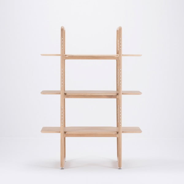 Polica za knjige od punog hrasta Gazzda Muse, visina 140 cm-image-3