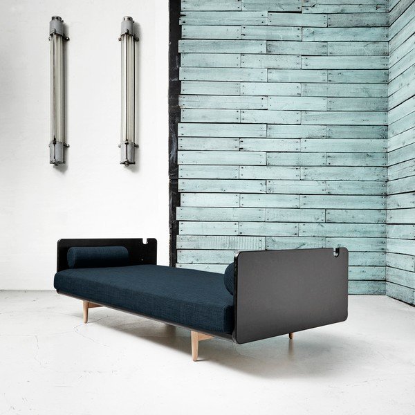 Promjenjivi kauč Karup Deva Black / Raw Oak / Deep Blue-image-2