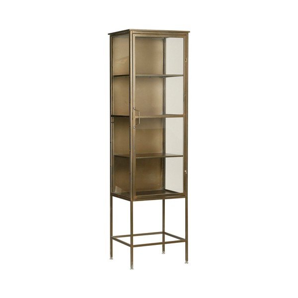 Metalna vitrina zlatne boje 47,5x170 cm Dagenham - Côté Table-image-2