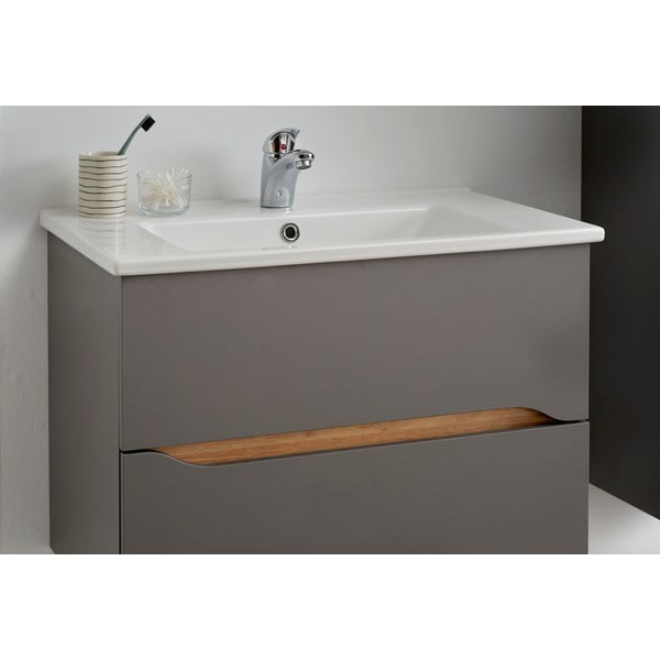 Sivi ormarić bez umivaonika 72x51 cm Set 357 - Pelipal-image-1