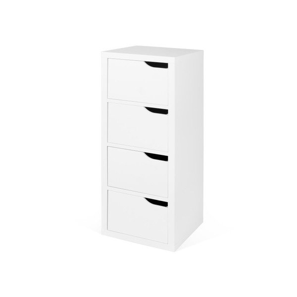 Bijela komoda s 4 ladice TemaHome Basic-image-1