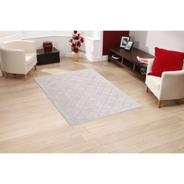 Krem pamučni tepih Floorist Powder, 60 x 90 cm-image-1