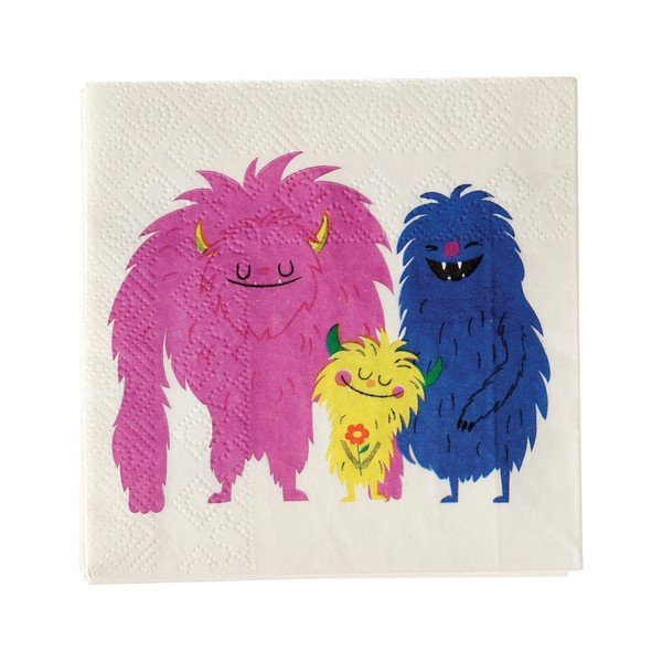 Set od 40 papirnatih salveta Rex London Monsters Of The World-image-2