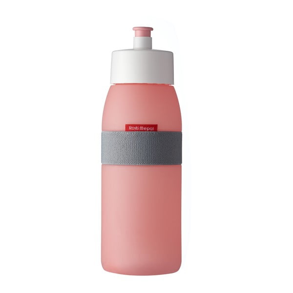 Ružičasta boca za vodu Rosti Mepal Ellipse Sports, 500 ml