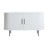 Bijela komoda s kliznim vratima 120x76x45 cm Nola – Unique Furniture