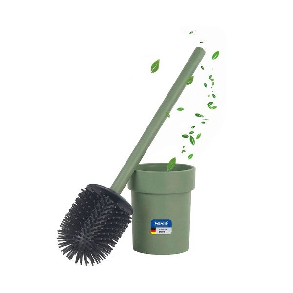 Zelena plastična WC četka s Turbo-loc s postavljanjem bez bušenja Lizan – Wenko-image-3