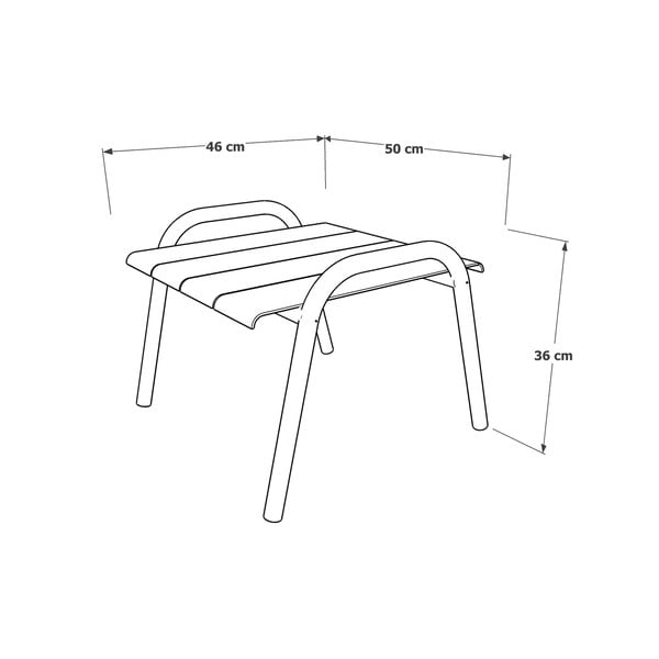 Vrtni stol aluminijski 50x45 cm Fleole – Ezeis-image-3