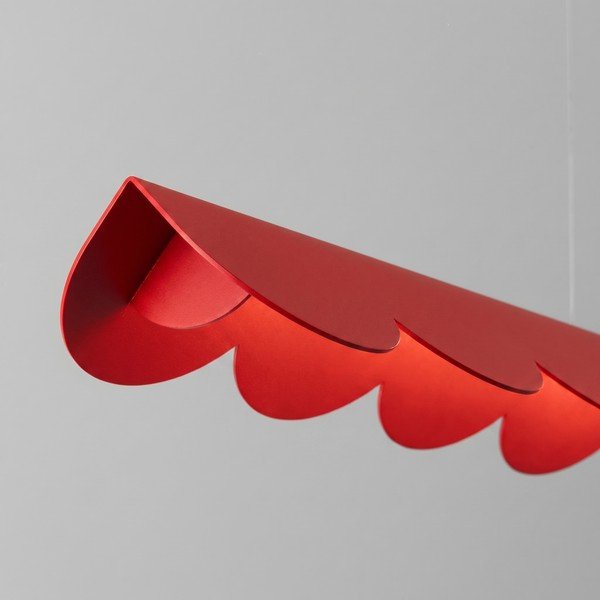 Crvena LED viseća svjetiljka aluminijska BISCUIT – Thoro-image-4