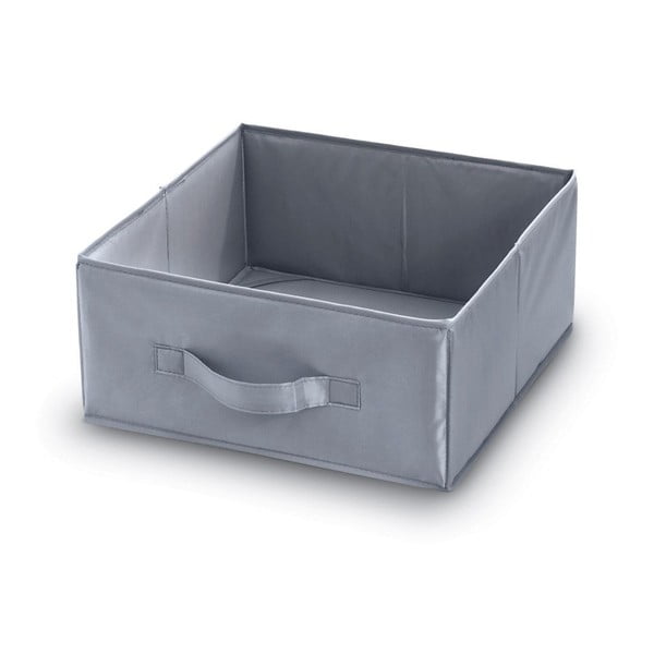 Siva kutija za odlaganje Domopak, dužina 32 cm