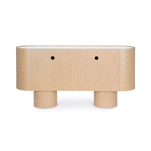 Komoda u dekoru hrasta u svijetloj prirodnoj boji 160x80,5x45,5 cm Otilia – Bizzotto-image-2