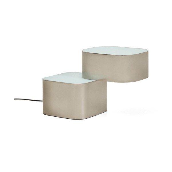 Siva metalna stolna lampa (visina 23 cm) Tandan – Kave Home