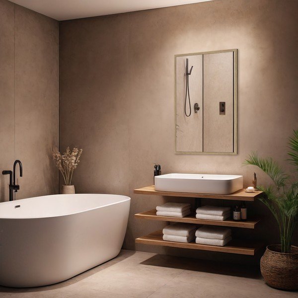 Zidno ogledalo 52x72 cm Oak – knor-image-1