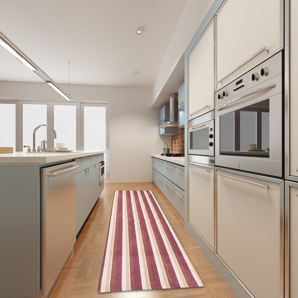 Vrlo izdržljiv kuhinjski tepih Webtappeti Stripes Multi, 60 x 220 cm-image-1