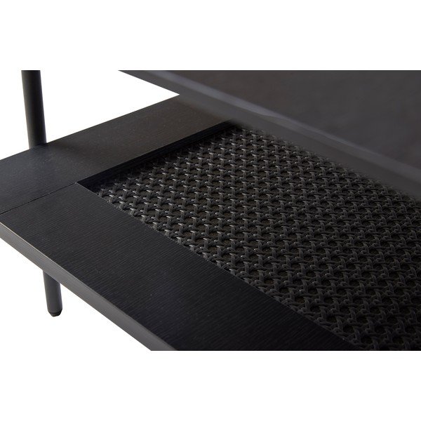 Crni stolić za kavu 55x110 cm Pensacola – Unique Furniture-image-2