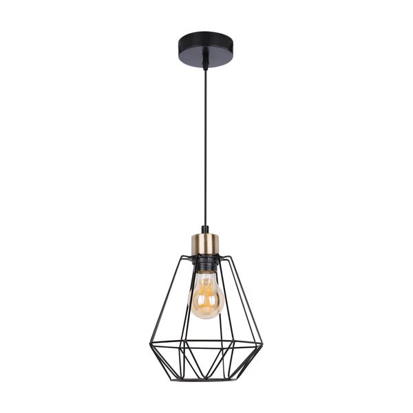 Crna metalna viseća lampa ø 19 cm Primo - Candellux Lighting