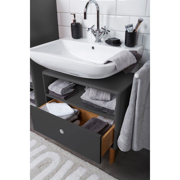 Tamno sivi ormarić za umivaonik Tom Tailor Color Bath-image-3