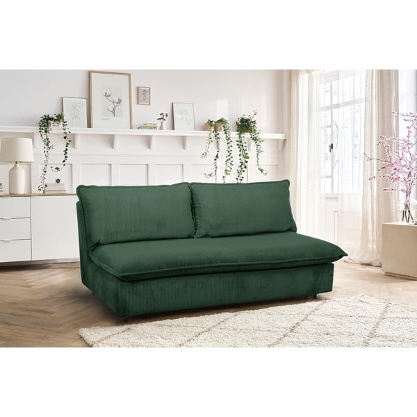Zelena sklopiva sofa od samta 184 cm Isadora – Bobochic Paris-image-1