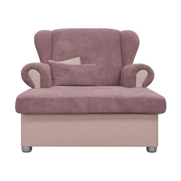 Ružičasta ležaljka od samta Lord – Ropez-image-1