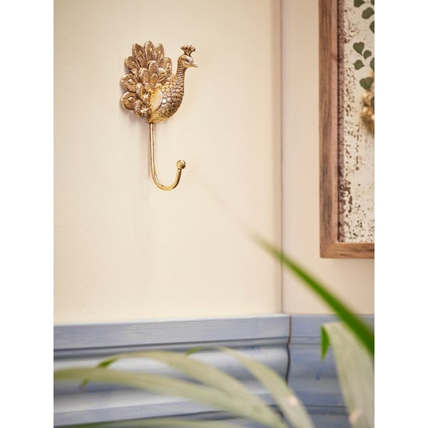 Metalna zidna kuka u zlatnoj boji Dun – Bloomingville-image-1