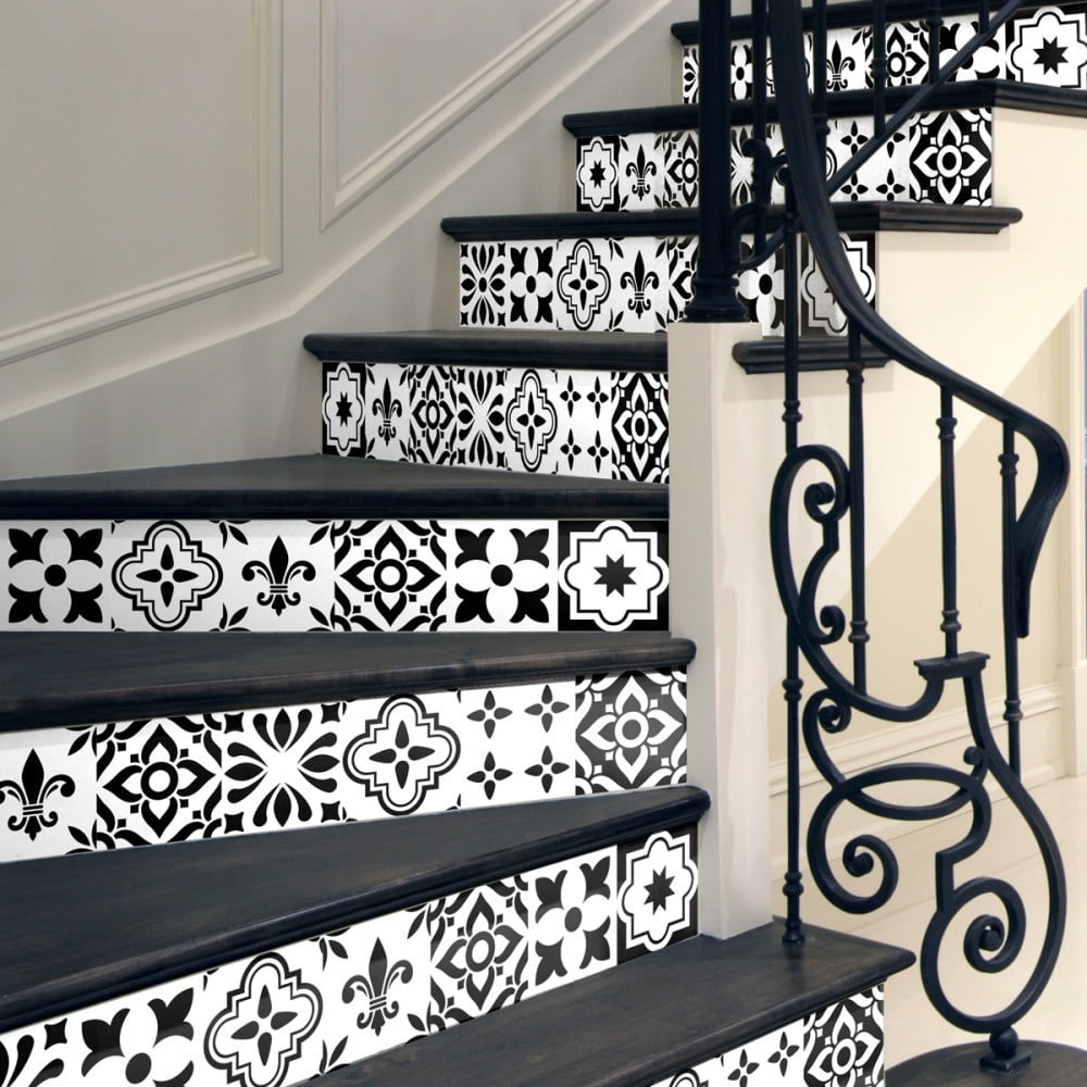 Set 2 naljepnice za stepenice Ambiance Damiano, 15 x 105 cm
