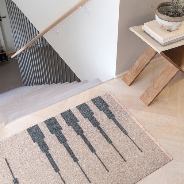 Bež periv tepih 70x150 cm Marker – Mette Ditmer Denmark-image-1