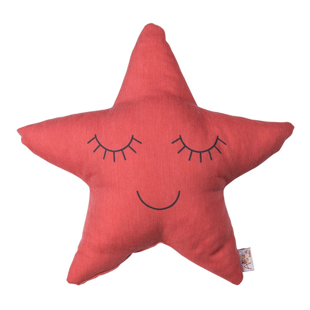Crveni pamučni dječji jastuk Mike & Co. NEW YORK Pillow Toy Star, 35 x 35 cm