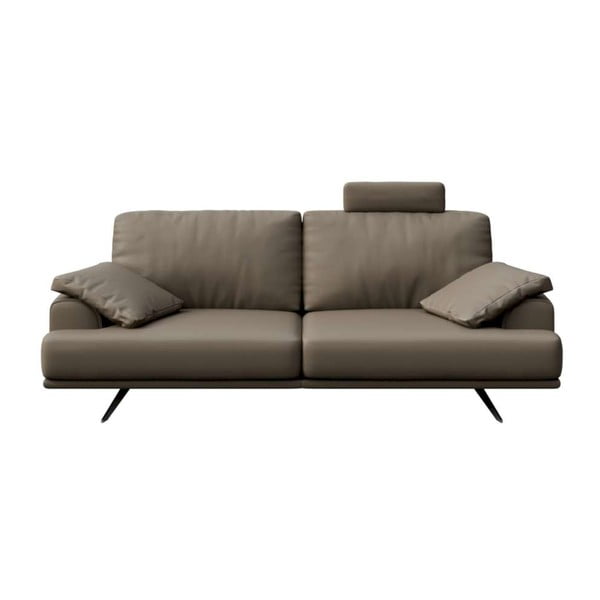 Svjetlo smeđa kožna sofa 220 cm Prado – MESONICA